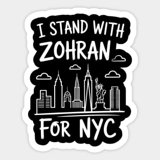 Zohran Mamdani For Nyc Mayor Skyline Stickers for Sale Page 2 | TeePublic